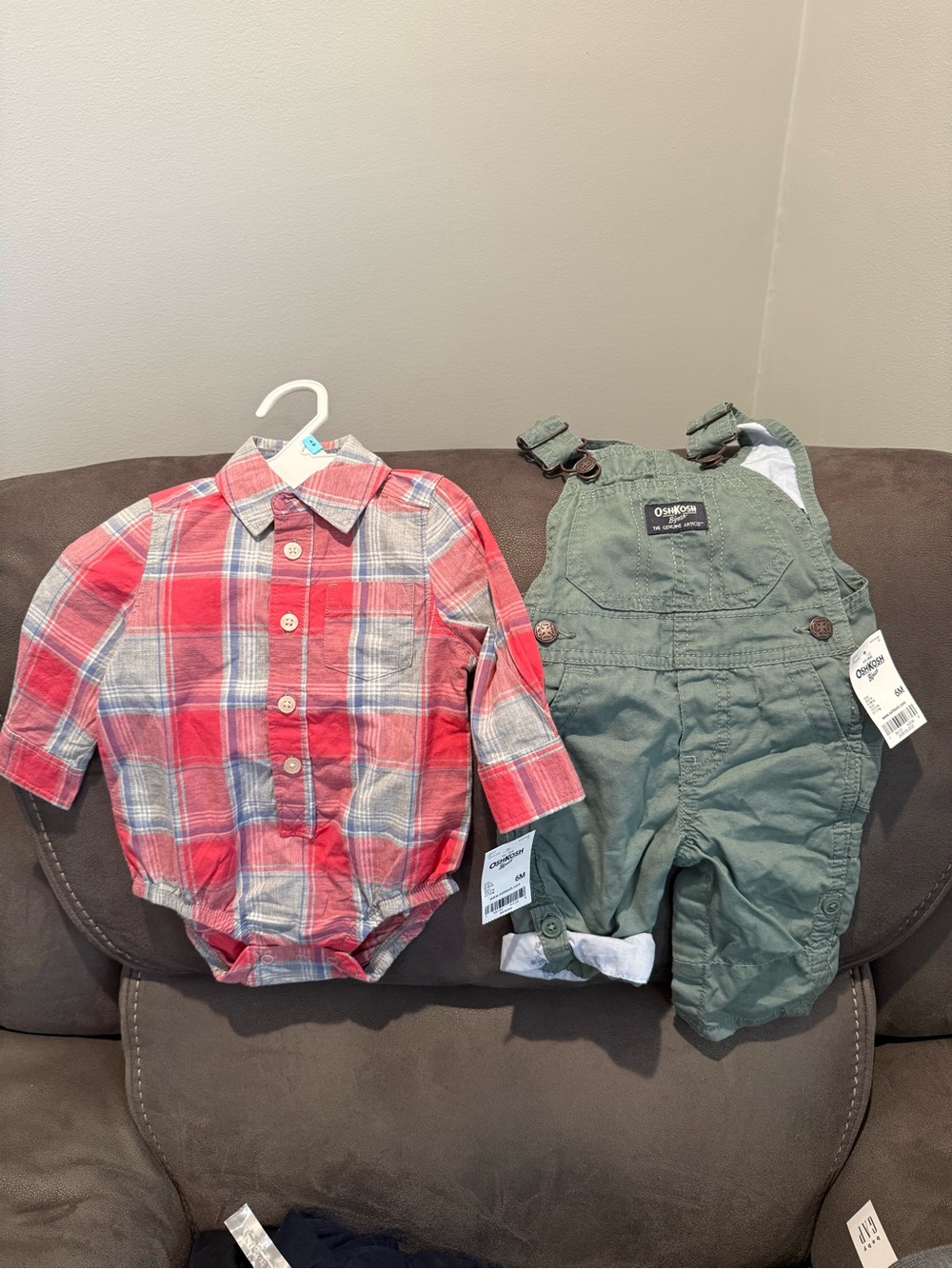 OshKosh B'gosh Green Overalls for baby